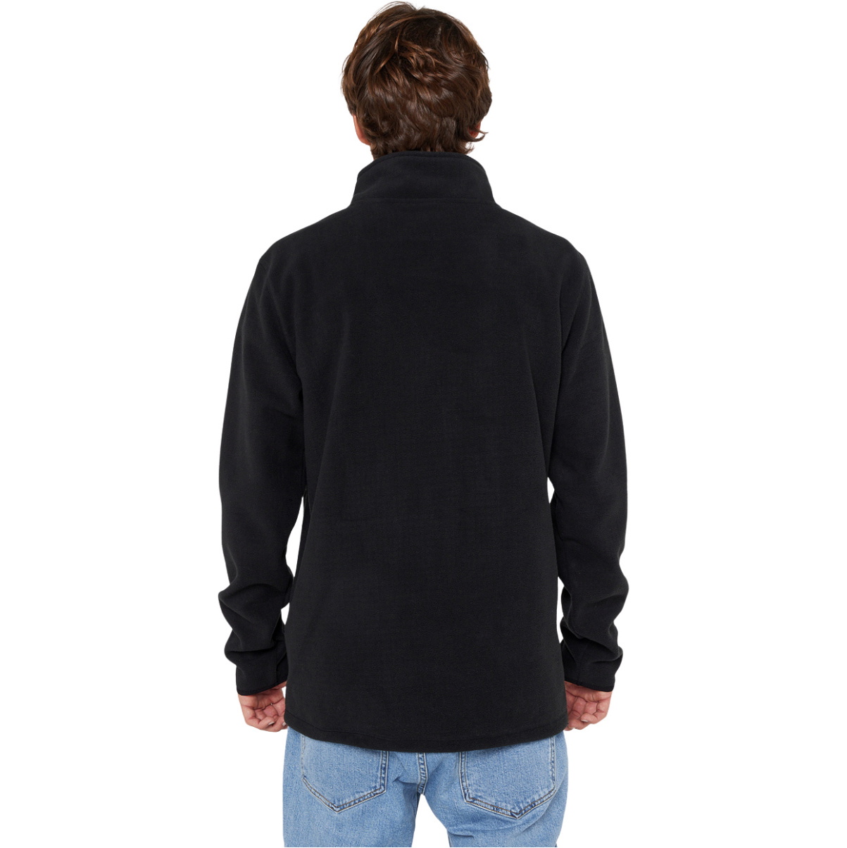 2025 Rip Curl Hommes Search Polar Fleece Crew 05QMFL - Black